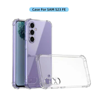 For Samsung S23 FE Clear Case For Samsung S23 Ultra S22 S21 S20 Plus Silicone Shockproof Etui For Samsung S21 S20 FE Phone Cover