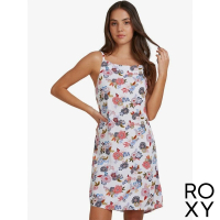【ROXY】女款 女裝 細肩帶無袖連身短裙洋裝 SUNLIGHT WHISPER(白色)