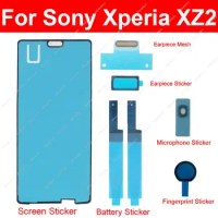 Full Set Adhesive For SONY Xperia XZ2 H8216 H8266 H8296 Front LCD Battery Sticker Mic Earpiece Fingerprint Adhesive Tape Glue