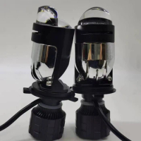 H4 LED Hi/Low Headlight Canbus H4 Car Motorcycle Laser 20000LM Mini Dual Projector Lens Automobles Bulb 6500K 90W Fog Lamp 12V
