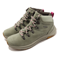 Merrell 戶外鞋 Ontario 2 Mid WP 女鞋 岩石綠 襪套式 防水 透氣 登山鞋 黃金大底 ML135474