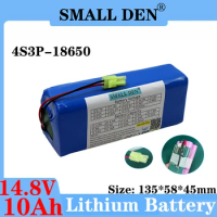 14.8V 1000mAh Li-ion Battery 4S3P with BMS for SWING-6000 7000 8000 Electric Wireless Rotating Mop Floor Sweeper Accessories