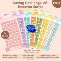 Gocreation17 Kertas Isi Binder Tantangan Nabung Saving Challenge Macaron Motif Premium A6 Notes Pape
