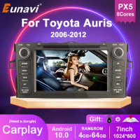 Android 10 Car Radio DVD Multimedia Player For Toyota Auris 2006-2012 Hatchback 2 Din Audio Stereo GPS Navi 2Din Tap Recorder