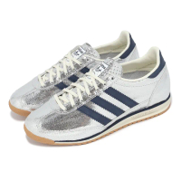 【adidas 愛迪達】休閒鞋 SL 72 OG W 女鞋 銀 藍 膠底 復古 皮革 愛迪達(JH8654)