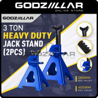 (Godziillar) 3 Ton Heavy Duty Jack Stand With Safety Lock Car Jack Jack Kereta Jek Kereta (2pcs/set)