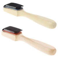 Men Women Wooden Brush Shoe for Modern Latin Dance Shoes Wire Shoe Cleaning Brush Broad Applicability Practical Portable 95AA