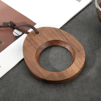 Wooden Coffee Filter Stand Pour Over Cone Dripper Wooden Filter Stand Natural Wooden Tea Strainer Holder Glass Funnel