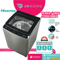 Hisense 20กก. เครื่องซักผ้าฝาบน wthx2001s | wthx1701t 17กก. | wtja1301t 13กก. | เครื่องซักผ้า wtja11