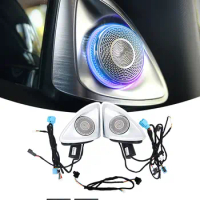For Benz C/E/S/GLC Class W205 X253 X254 W213 W222 W223 W177 Car 4D Tweeter MB Rotary treble Luminous Speaker Audio Ambient Light