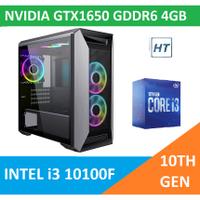 Intel i3 10100F GT730 GTX1050Ti GTX1650 GTX1660SUPER Gaming PC and Workstation 10th Gen
