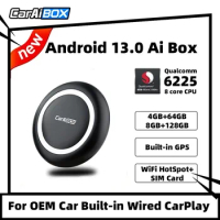CarAiBOX Android 13.0 Qualcomm 6225 CarPlay Ai Box 8-Core CPU Wireless CarPlay Android Auto For Toyota Volvo VW Kia Benz MG