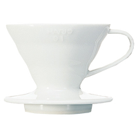 Hario V60白色瓷石濾杯 1~4杯 VDC-02W / 陶瓷濾杯 / 錐形濾杯 / 有田燒濾杯
