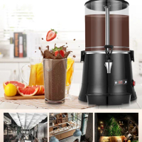 10L Hot Chocolate Warmer Dispenser 600W Electric Hot Drink Mixer Blender Coffee Milk Tea Shop Commercial Hot Chocolate Machine