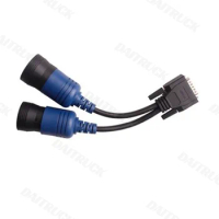PN 405048 6Pin and 9pin Y Deutsch Adapter for N-e-x-i-q USB Link 125032 Diesel Truck 6 Pin and 9 Pin To DB15 PIN Male Cable