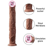 35 * 5 cm Dildo Realistic Anal Long Dildo Penis with Veins and Glans Adult Sex Toys for Women/Men/Lesbian