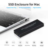 USB3.0 to Mac SSD Enclosure USB3.0 Aluminum Alloy SSD Enclosure for 2013/2014/2015 MacBook Air/Pro/Retina for Apple SSD Case Box