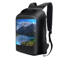 Anti-theft waterproof convenient custom led programmable backpack led backpack billboard advertising backpack