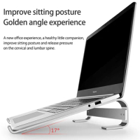 Laptop Stand Holder Aluminum Stand For MacBook Portable Laptop Stand Holder Desktop Holder Notebook PC Computer Stand