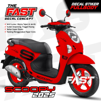 Decal Stiker Scoopy 2025 TERBARU Fullbody Simpel S variasi untuk Motor Kendaraan Motorcycle