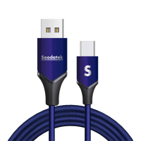 【Soodatek】USB2.0 A 對USB C 充電傳輸線(2m)