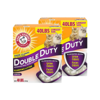 【ARM&HAMMER 鐵鎚】雙效加強除臭貓砂x2組(40LB/18.14kg)