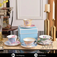 Creative Set Of Sophia And S/05 Ceramic Tea Cups, Coffee Cup Set, British Black Tea Cup, Chinese Wedding Tea Set, Flower China