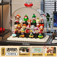 內地直送 - 拉布布掛件展示盒PET透明labubu毛絨公仔玩偶手辦盲盒收納展示架