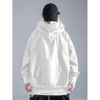 Áo hoodie Cổ Cao hoodie ninja Phong Cách Đường Phố Hàng cao cấp Menswear Nam Dài Tay Đen hoodie ninj