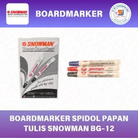 SPIDOL PAPAN TULIS BOARDMARKER SNOWMAN BG-12 Hitam