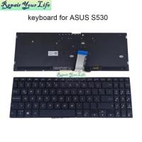 French azerty keyboard backlit for Asus vivobook S15 S530 S530U S530FA S530UN PC backlight keyboards New 0KNB0 5610FR00 5111FR00