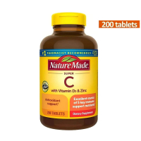 Nature Made NatureMade Super C 超級維他命C 含維他命 D3 和鋅 200粒(EXP 2027年)
