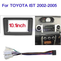 10.1 inch 2 Din Car Radio Fascia Frame For TOYOTA IST 2002 2003 2004 2005 Android Radio Audio Dash Fitting Panel Kit