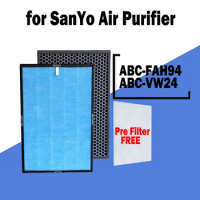Air Purifier Parts ABC-FAH94 HEPA Filter for SanYo ABC-VW24 Air Purifier SanYo VW24 / 42.5*28.5*3cm