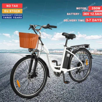 EU Stock DYU C6 Ebikes Electric Bicycles 350W Motor 36V 12.5AH Lithium Battery Electric Bicycle 26 Inch Tire Urban Retro E Bike