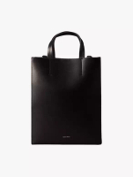 Calvin Klein Calvin Klein Jeans Accessories - CK Paper Bag Leather Mini Tote - Black - black