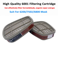 6001 Filter Box Activated Carbon Spray Paint Anti-Formaldehyde Anti-Organic Gas Vapor Filter Gas Mask Mask Filter Accessories