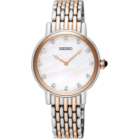 SEIKO 精工 海洋之心晶鑽女錶 送禮推薦-雙色版/29mm (SFQ806P1/7N00-0BL0P)_SK045