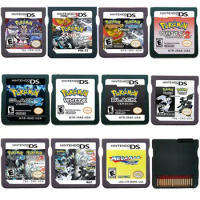 Pokemon Combined Card 3DS NDS Combined Card DS Gold Heart and Silver Soul Game Card Pokemon Game Card Children's Birthday Gift