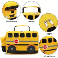 1PCS Children's Car Ice Bag Cute Cartoon Picnic Bag Outdoor Portable Meal Bag Camping Insulation Bag Fashion Meal Box Bag