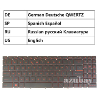 Laptop Keyboard For MSI Alpha 15 B5EE Bravo 15 B5DD MS-158K 15 B5ED MS-158M Katana GF66 12UE German QWERTZ Spanish Russian US