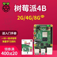 【新店鉅惠】Raspberry Pi 樹莓派4B  4代linux電腦AI開發板python編程套件8GB