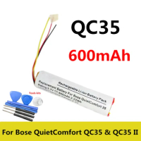 New Battery for Bose QuietComfort QC35 &amp; QC35 II Accumulator 600mAh Li-Polymer Replacement Batteries 3-wire+tools