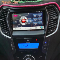 Android 13 8GB+128GB AI Voice Wireless CarPlay Car Radio Stereo For Hyundai Santa Fe 2014 2015 GPS Navigation Multimedia Video