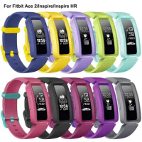 Silicone Strap For Fitbit Ace 2 Kids Watch Band Replacement Bracelet For Fitbit Inspire/ Inspire HR / ACE2 Smart Watch Wristband
