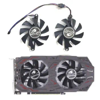 2 pieces 75MM 4PIN P106-100 GTX1060 GPU fan suitable for Colorful GeForce GTX1060 1050ti 1050 960 950 graphics card cooling fan