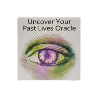 Uncover Your Past Life Oracle Deck Round Shape A 87 Tarot Cards with PDF Guide Book Divination Oracle Cards Tarot Game