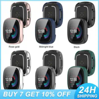 Smartwatch Full Coverage Tpu Soft Glue Silicone Smart Watch Accessories Watch Protective Case For Fitbit Versa4/sense2