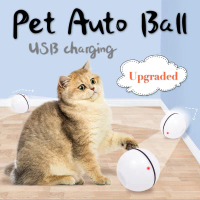 [LocalStock] Auto Pet Toy Chase Toy Flash Ball Toy USB Rechargeable Cat Jumping Ball Chase Ball Cat 