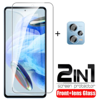 2in1 Tempered Glass Case For Xiaomi Redmi Note 12 Pro Screen Protectors Redmy note 12 Pro+ 12Pro Plus 12S Camera Protective Film